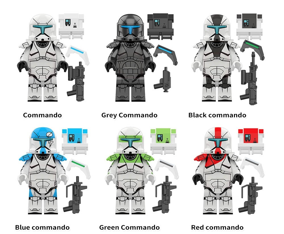 Набор минифигурок Клоны Republic Commando 6 шт / Конструктор совместим с  лего - купить с доставкой по выгодным ценам в интернет-магазине OZON  (600317117)