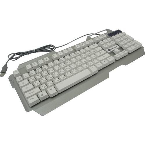 Dialog Gan-Kata Клавиатура KGK-25U SILVER USB, игровая, с трехцветной подсветкой клавиш, USB, серебристая #1