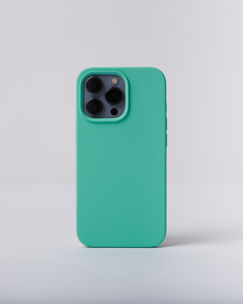 Чехол Silicone Case iPhone 13 Pro бирюзовый / силиконовый чехол для
