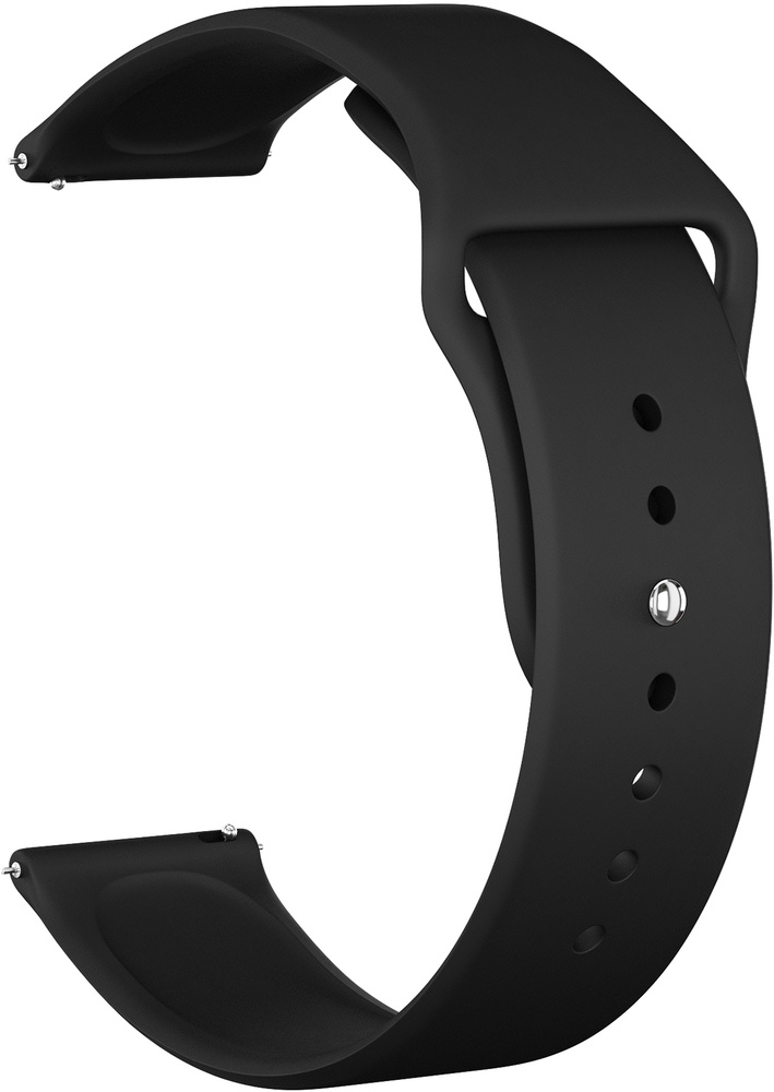 Ремешок силиконовый GSMIN Sport Band 22 для Amazfit (Черный) #1