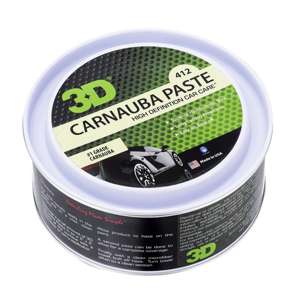 воск с карнаубой 412 CARNAUBA PASTE 3D (330мл) #1