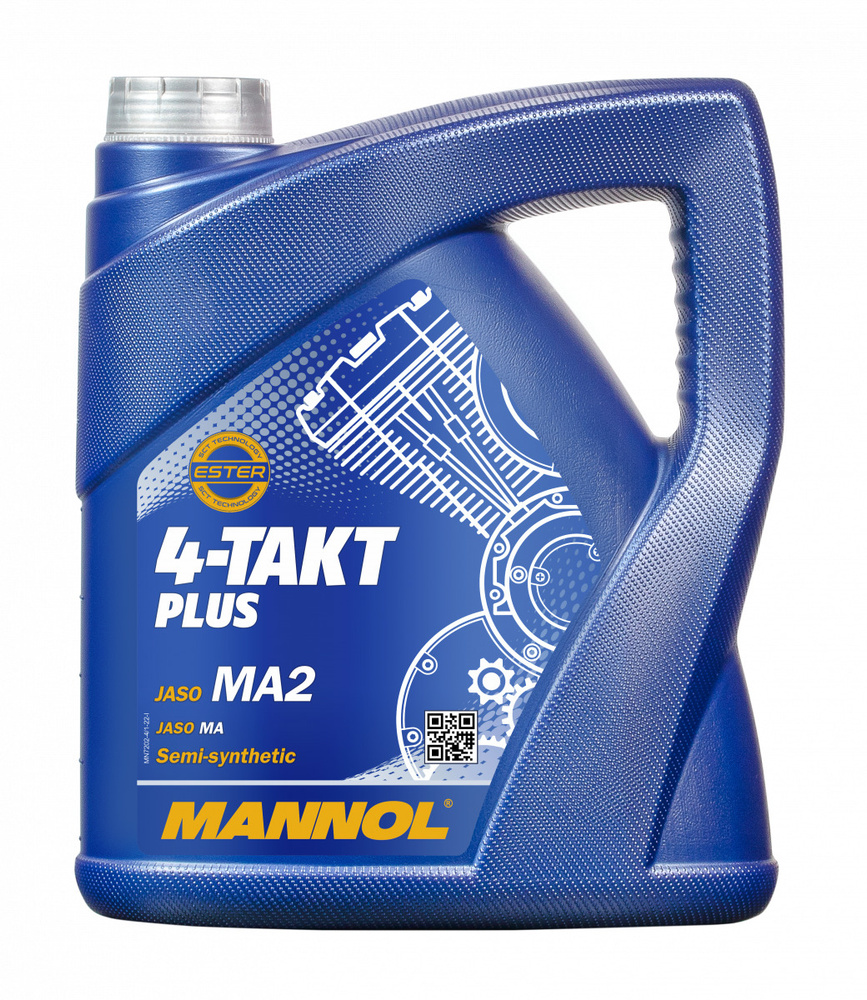 MANNOL 4-TAKT PLUS 10W-40 Масло моторное, Полусинтетическое, 4 л #1