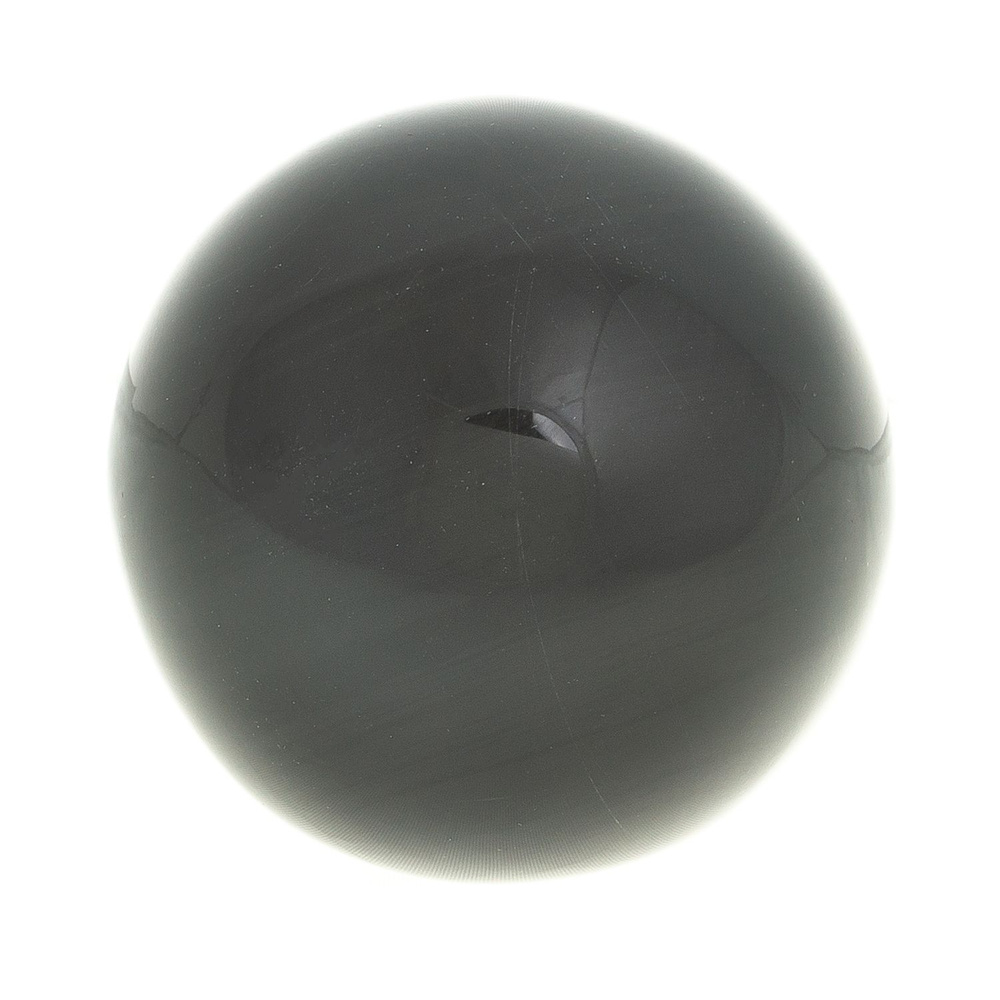 Шар из черного обсидиана 7 см / шар декоративный / сувенир из камня  #1