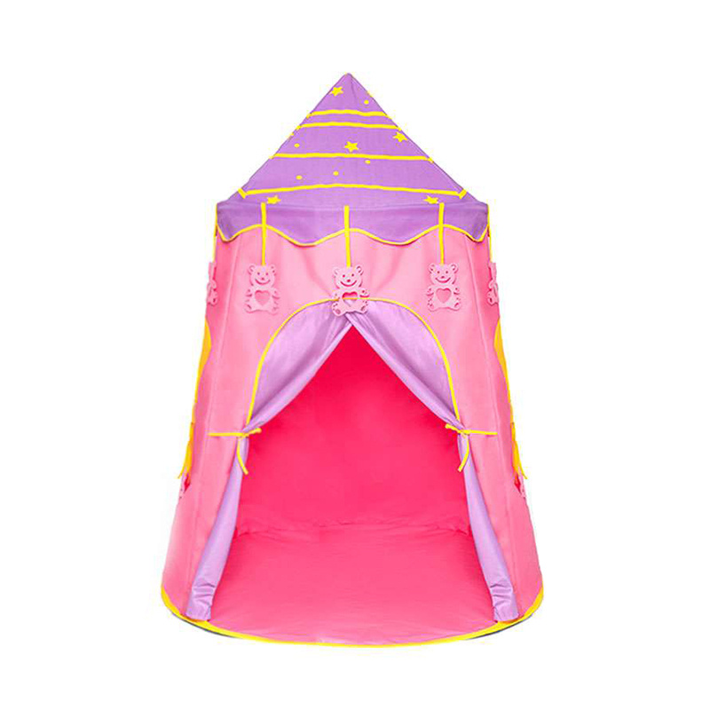 Палатка для детей, игровой детский домик "Шатер принцессы" розовый  #1