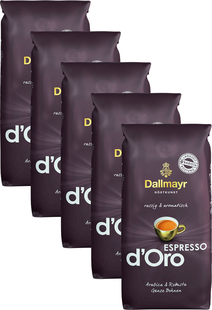 Кофе Dallmayr Espresso в зернах 1 кг, комплект: 5 упаковок по 1 кг #1