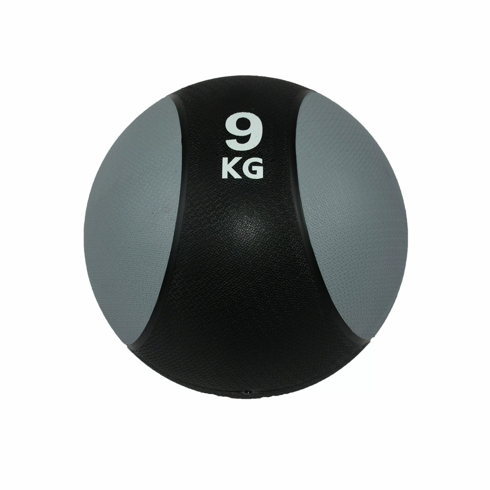 CLIFF Медбол 9 кг, Д -25 см, поверхность-резина, наполнитель-песок / Медицинбол / Мяч медицинский твердый #1