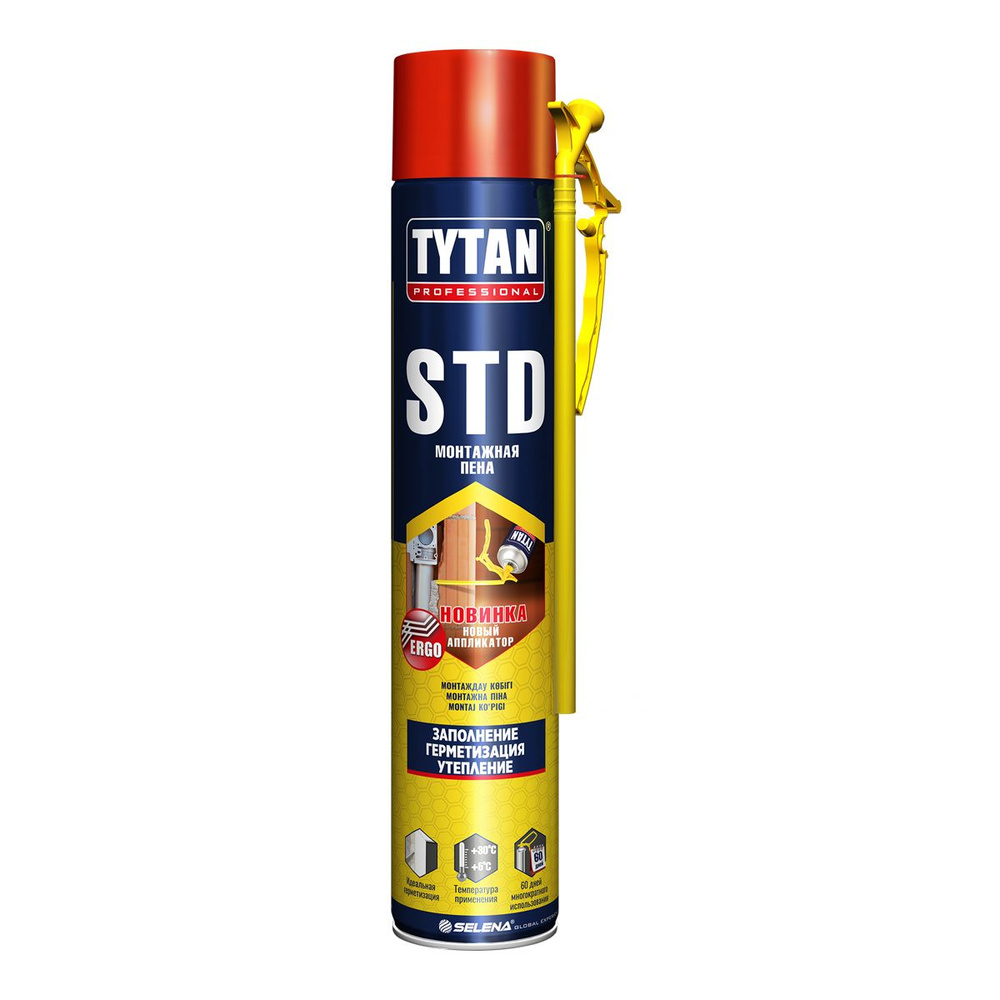 Бытовая монтажная пена Tytan Professional TYTAN STD Всесезонная 750ml #1