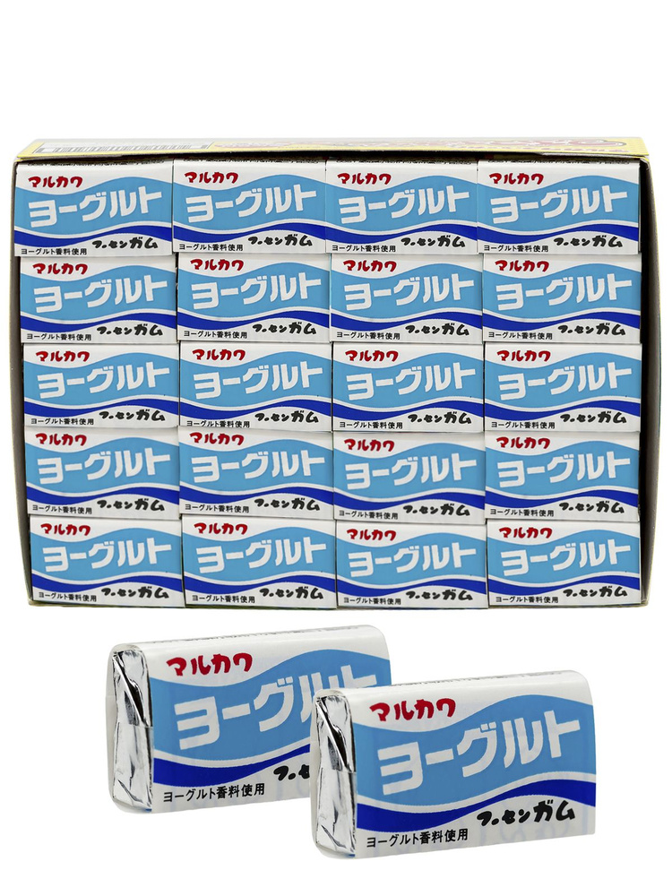Резинка жевательная Marukawa "Йогурт", Блок 60 штук по 5.5 г., Япония  #1