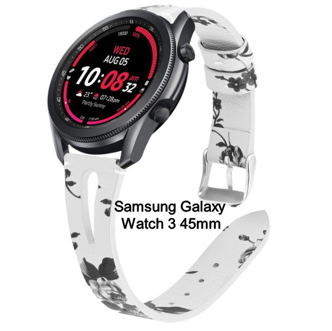 Женский необычный кожаный ремешок MyPads для Samsung Galaxy Watch 3 Titan 45mm/ Samsung Galaxy Watch #1