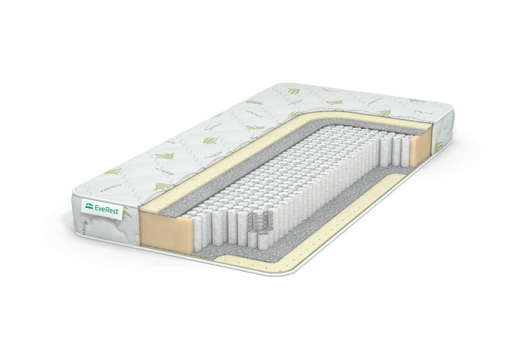 Everest Матрас Софт Латекс 10 S1000, Независимые пружины, 80х185 см  #1