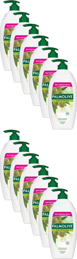 Гель-крем для душа Palmolive Натурэль Интенсивное увлажнение Олива и увлажняющее молочко, комплект: 12 #1