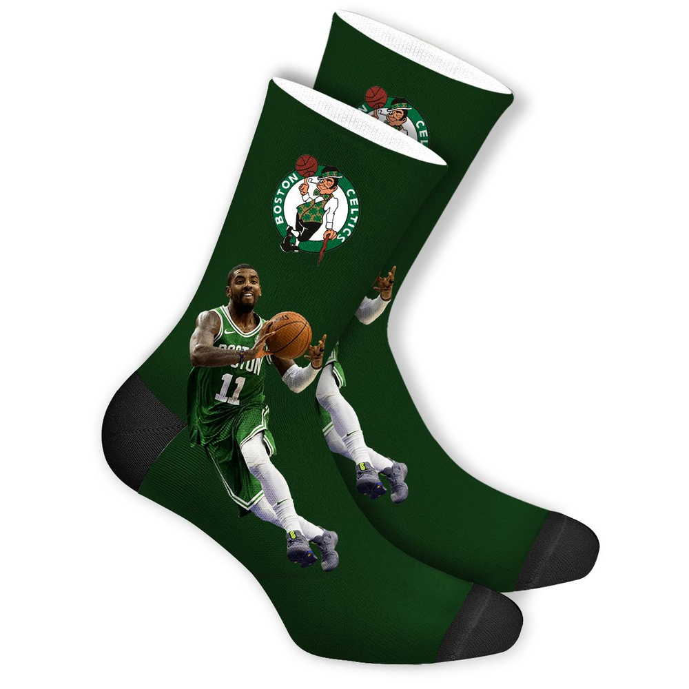 Носки mimisocks Boston Celtics с принтом "Boston celtics (Бостон Селтикс)", 1 пара  #1