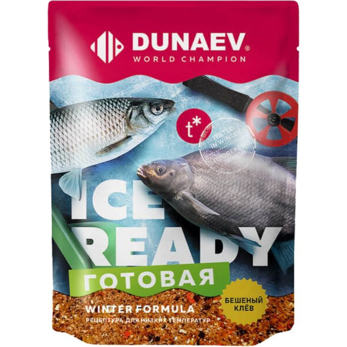 Прикормка натуральная зимняя Dunaev ICE READY Плотва 0.5 кг / Принадлежности для рыбалки / Прикормка #1