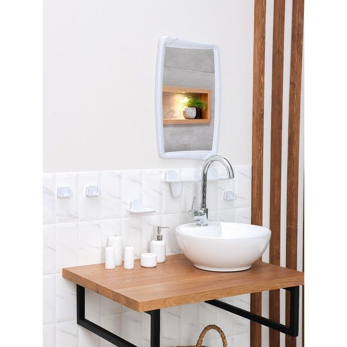 Berossi Набор для ванной комнаты, цвет белый мрамор #1