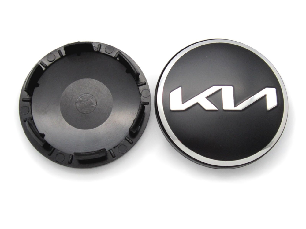 Колпачки заглушки на литые диски КиК Киа новый логотип 62/55/10, 1 колпачок  #1