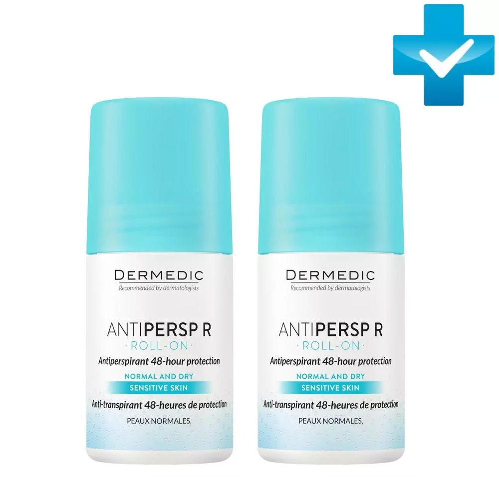 DERMEDIC / ANTIPERSP R ROLL-ON / Дезодорант-антиперспирант шариковый, ДУОПАК, 60 мл х 2  #1