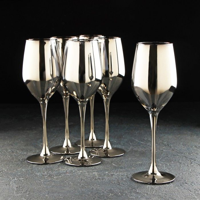 Набор стеклянных бокалов для вина Селест, 270 мл, 6 шт #1