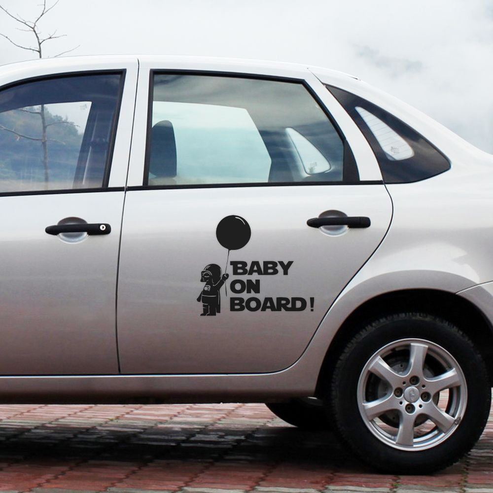 Автомобильная виниловая наклейка "Baby On Board" #1