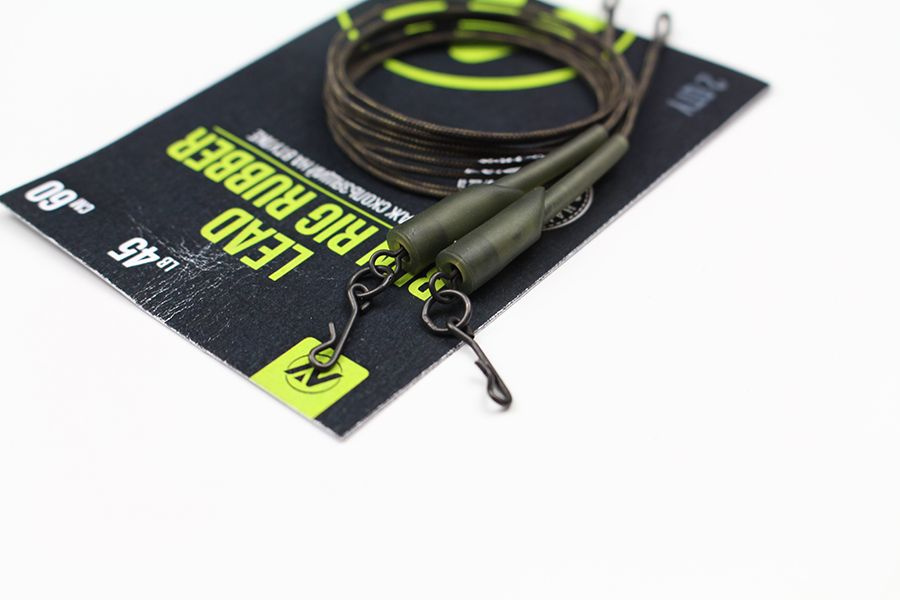 Монтаж рыболовный карповый для оснастки Скользящий на втулке VN Tackle Lead run rig rubber 65lb 60см #1