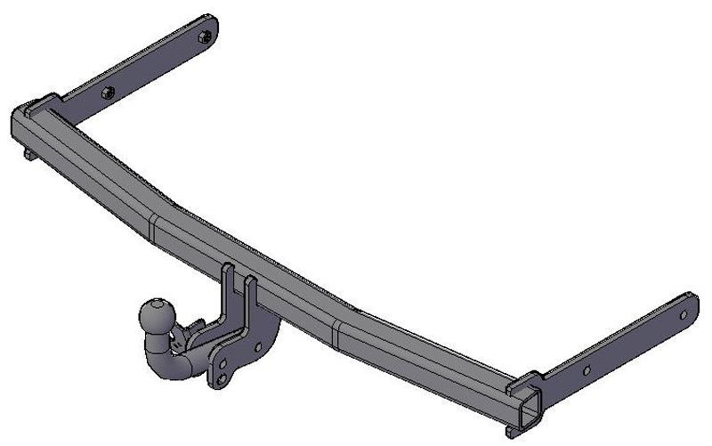 Фаркоп Skoda Fabia хетчбек 2007-2014, условно-съемный,(без электрики) Трейлер.9731  #1