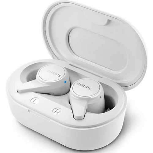 Bluetooth наушники вкладыши с микрофоном TWS Philips TAT1207WT/10 беспроводная мобильная гарнитура, белые #1