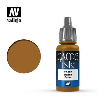 Краска Vallejo 72092 Game Color Brown Ink (Коричневые чернила) #1