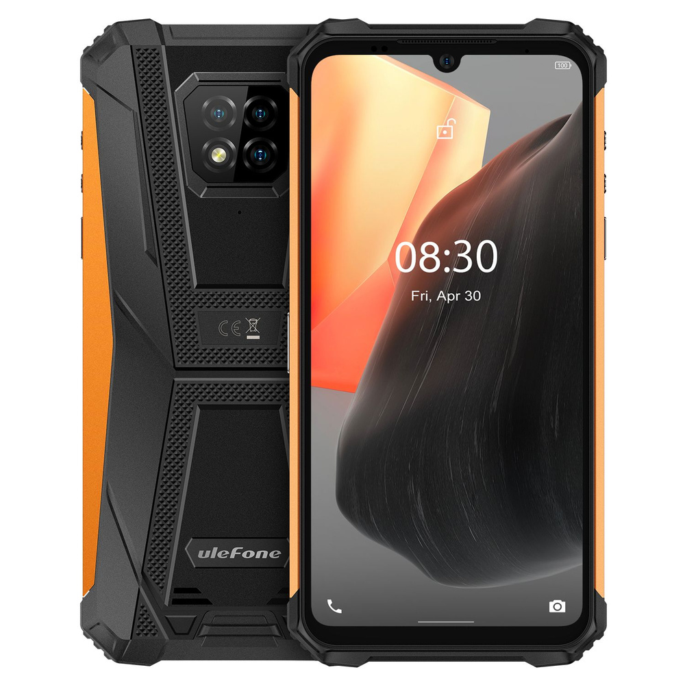 ULEFONE Смартфон Смартфон Ulefone ARMOR 8 4/64 GB ORANGE IP68 Быстрая зарядка / IPS-матрица 4/64 ГБ, #1