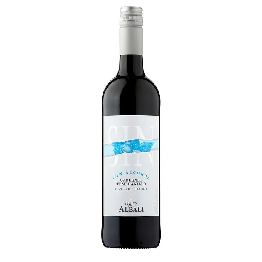 Вино безалкогольное Vina Albali (Винья Албали) Каберне Темпранильо, красное полусухое, Испания 0,75 л #1