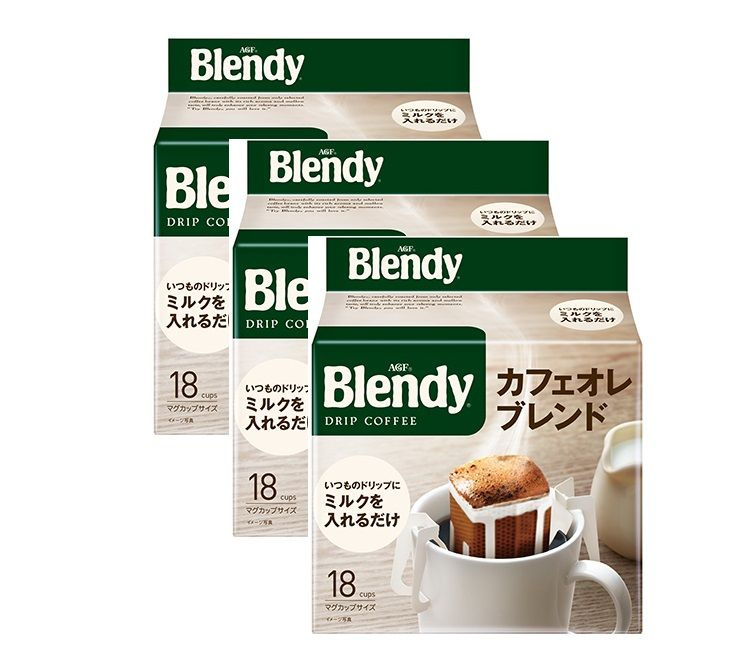 AGF Blendy OLE Blend Кофе молотый в дрип-пакетах 54 пакетика по 7 гр (3 упаковки по 18 шт)  #1