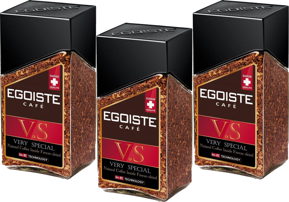 Кофе растворимый EGOISTE V.S., 100 г 3 банки #1