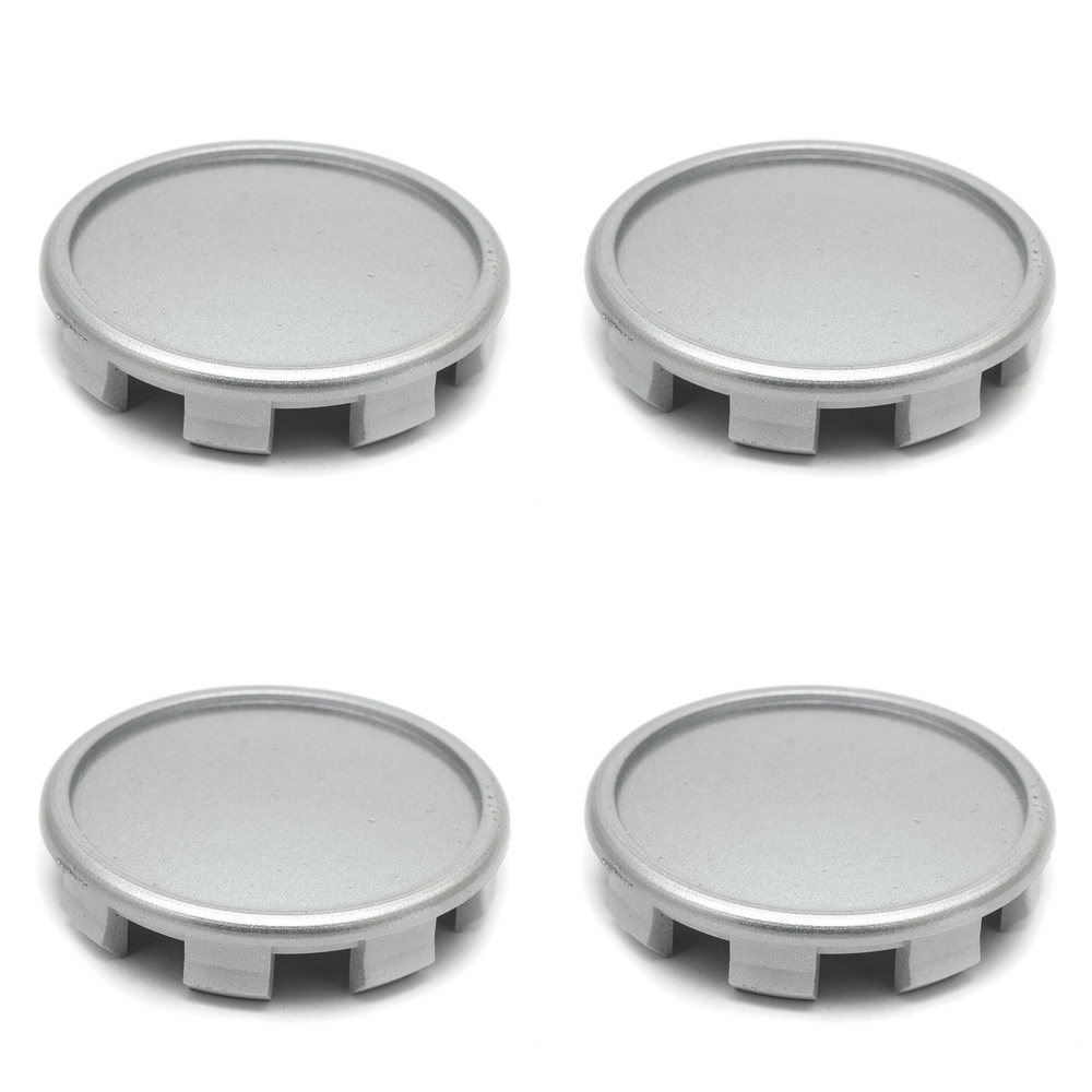 Колпачки заглушки на диски Alessio 60/56/10 мм комплект-4 шт серебристые  #1