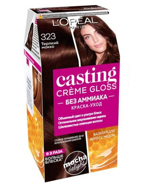 L'Oreal Paris Краска для волос Casting Creme Gloss 323 Терпкий мокко #1