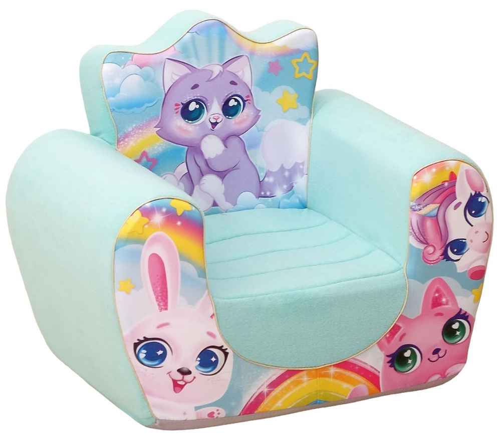 Мягкая игрушка-кресло "Котята", мебель в детскую комнату  #1