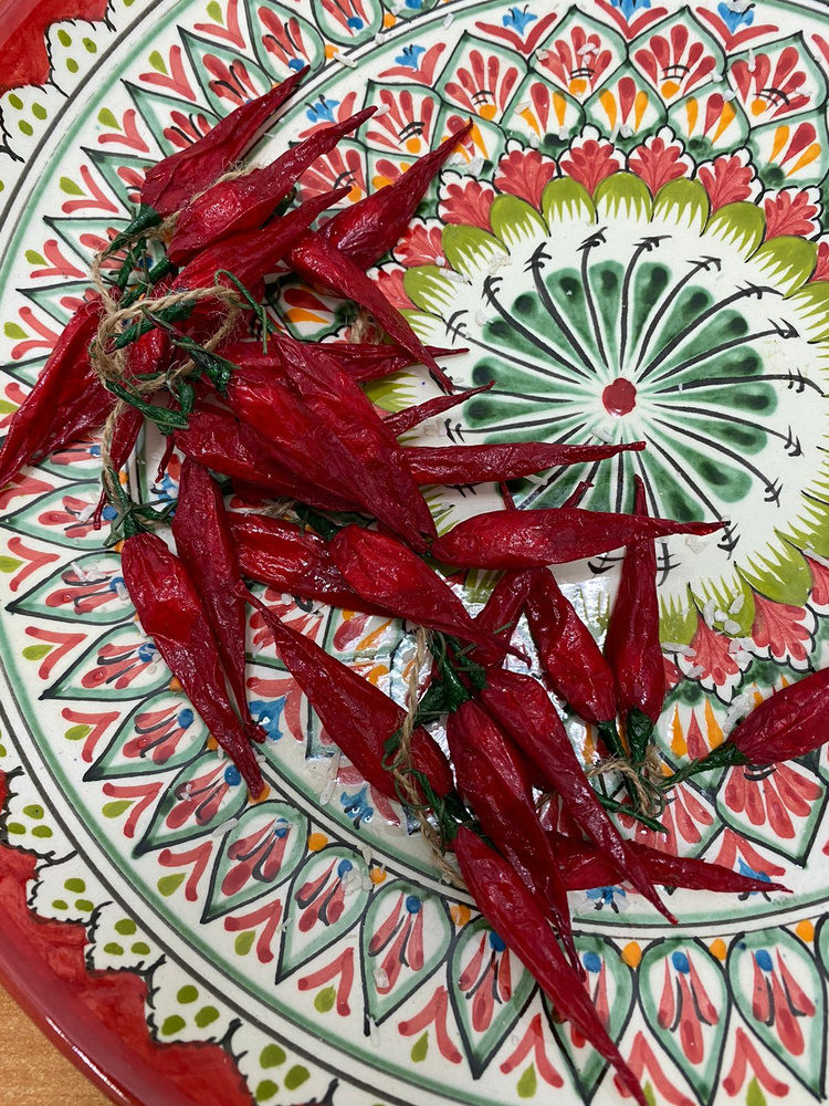 SunGrass / Овощи искусственные для декора - перец горький сухой мелкий, 30шт на ветке  #1