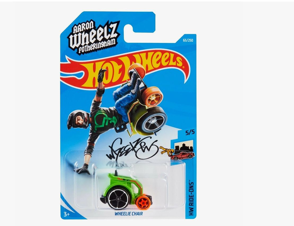 Hot Wheels Машинка базовой коллекции WHEELIE CHAIR зеленая 5785/FYB64 #1