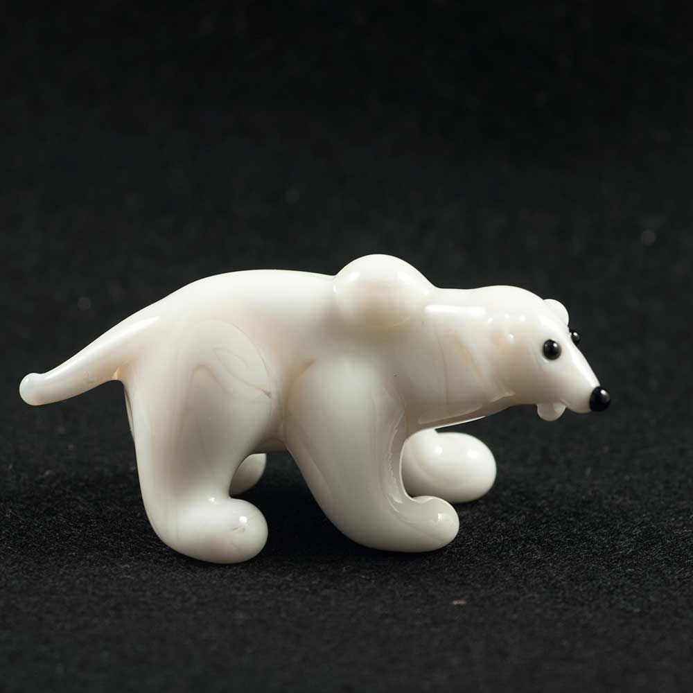 Cтеклянная фигурка Белый медведь #1