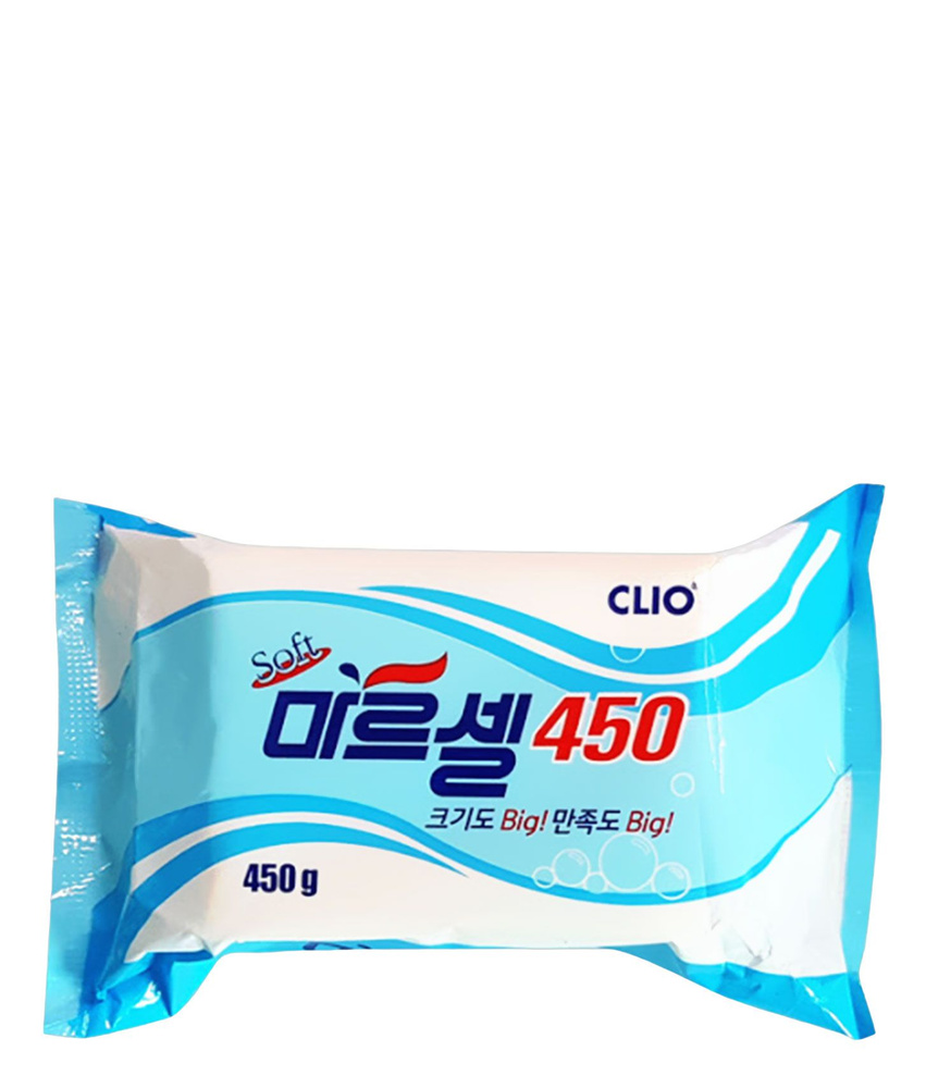 Мыло хозяйственное кусковое Marcel Soft Big Laundry Soap 450г, CLIO, 8801441012254  #1