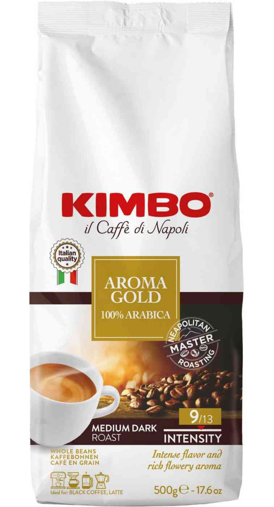 Кофе в зёрнах Kimbo Aroma gold, 500 г, 1 шт #1