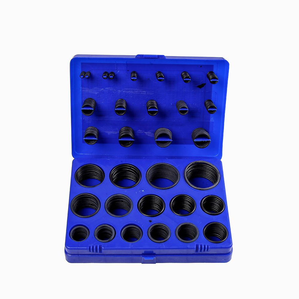Набор резиновых уплот.колец O-RING 30 размеров 382шт. (кейс) синий арт. 2618  #1