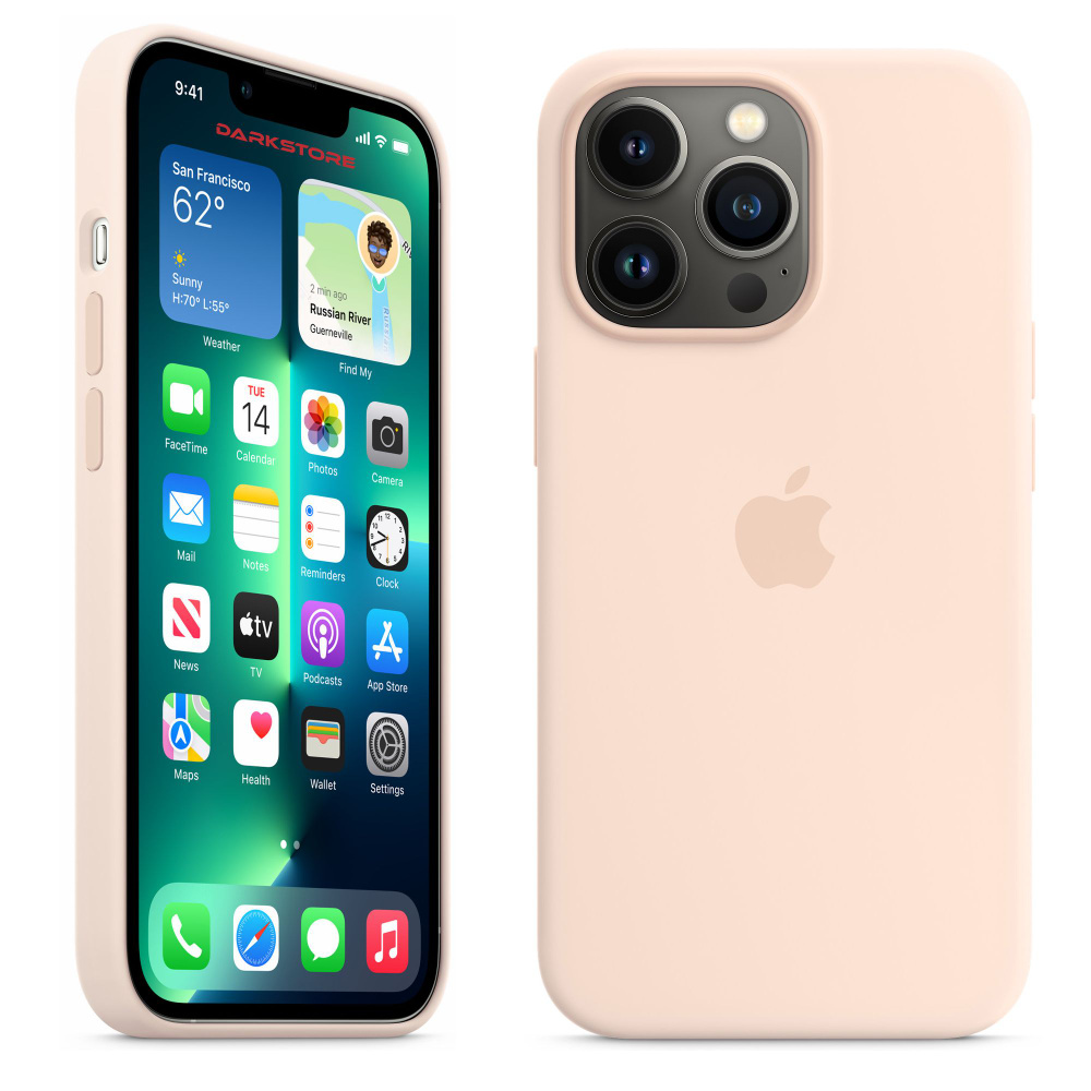 Силиконовый чехол Apple с Soft-touch покрытием на iPhone 13 Pro Max / Apple  Silicone Case с бархатным покрытием внутри, Пудровый (Rose Gold) - купить с  доставкой по выгодным ценам в интернет-магазине OZON (831554601)