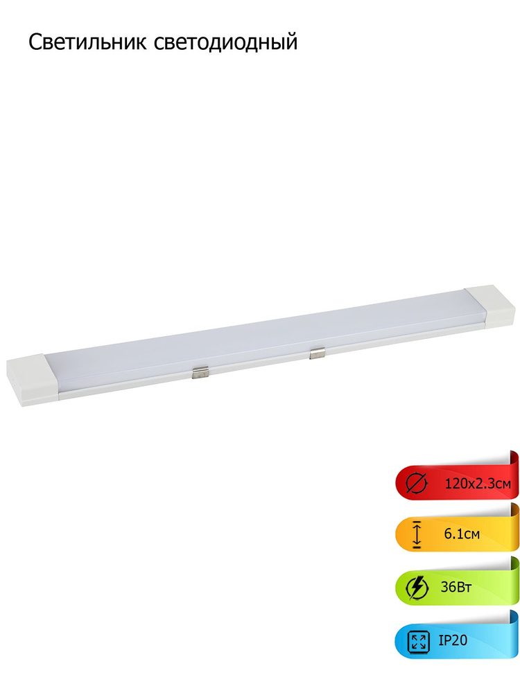 Настенно-потолочный светильник Светодиодная панель, LED, 36 Вт  #1