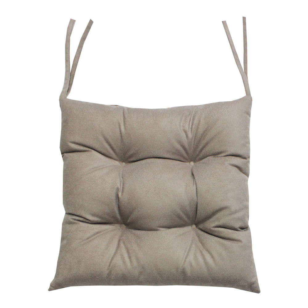 Подушка для сиденья МАТЕХ ARIA LINE 40х40 см. Цвет серо-бежевый, арт. 59-745  #1