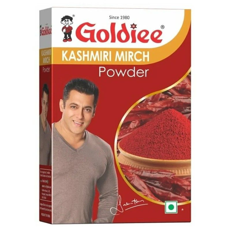 Молотый красный перец Чили Кашмирский (Chilli Kashmiri powder Goldiee), 100 грамм  #1