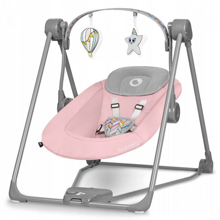 Электронные качели детские для новорождённых Lionelo Otto Pink -электрокачели  #1