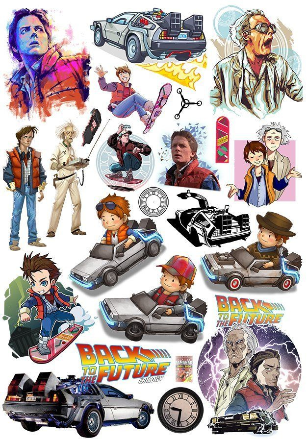 Наклейки Back to the Future #1