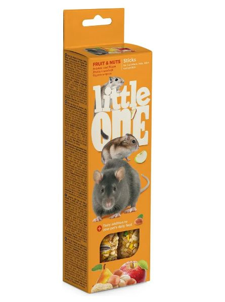 Little One. Палочки для хомяков, крыс, мышей и песчанок с фруктами и орехами  #1