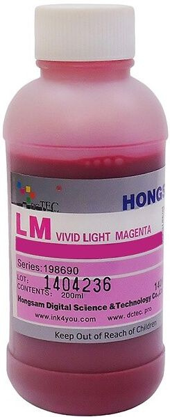 Чернила Hongsam DCtec для Epson L800/L805/L810/L850/L1800 Light Magenta 200мл #1