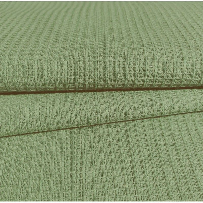 Ткань для шитья хлопок, 1 Метр ткани, Вафельное полотно гладкокрашеное 165 гр/м2, Отрез - 150х100 см, #1