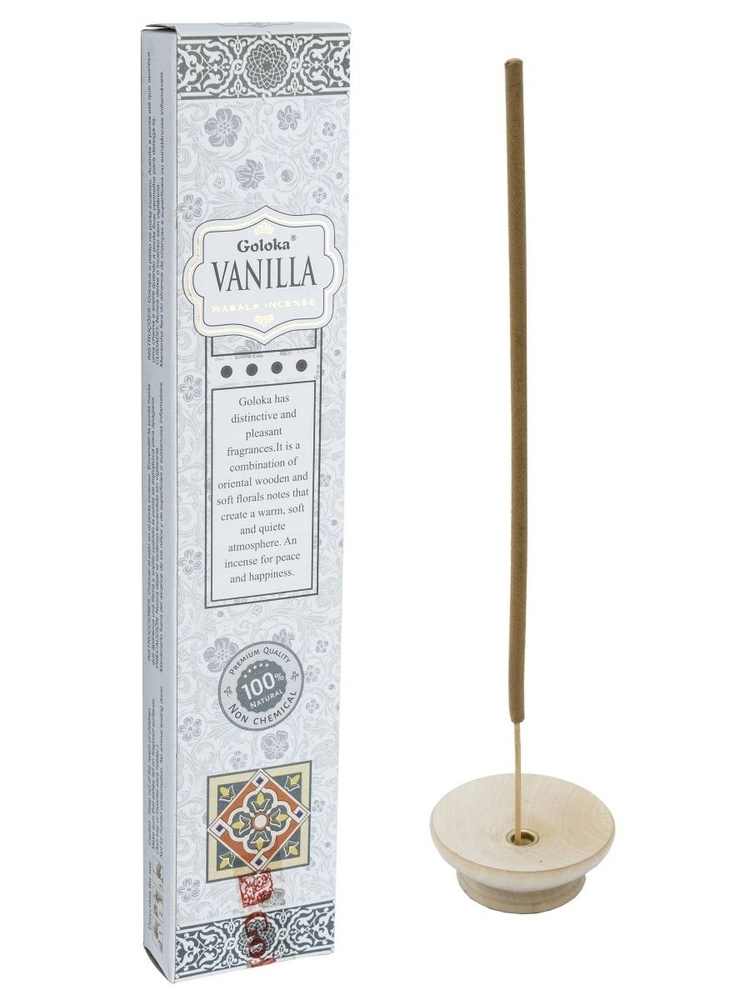 Благовония палочки Ваниль (Vanilla) Goloka, 15 г #1