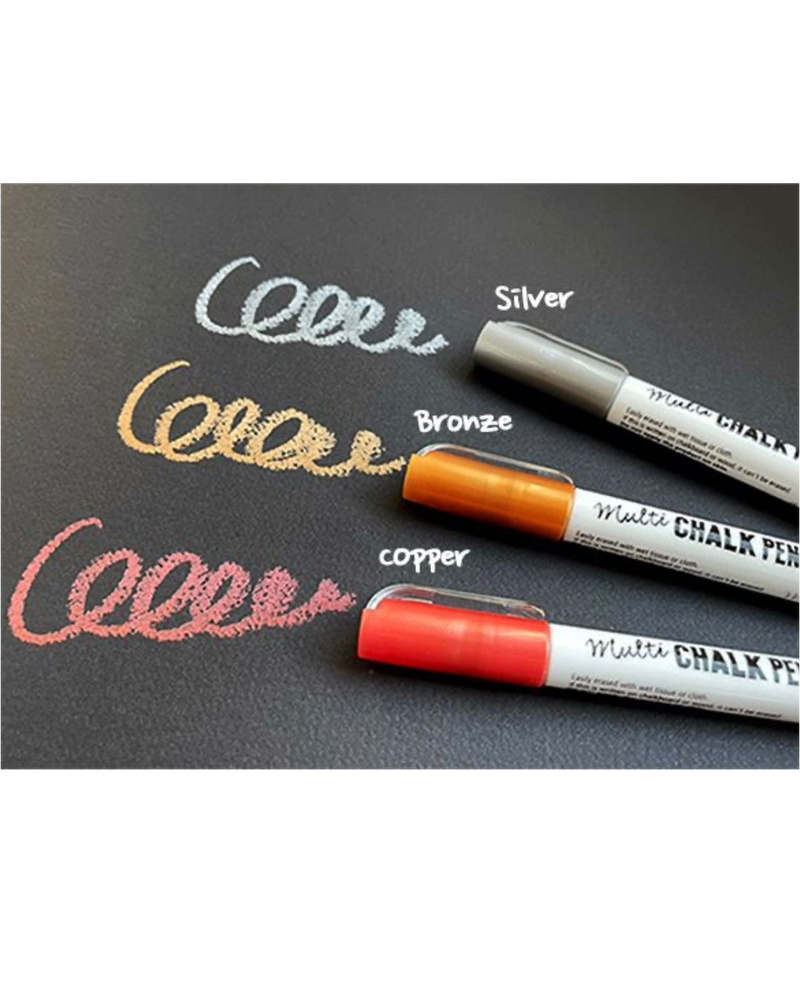 Меловой маркер-карандаш MUNGYO Chalk Pen для ценников/стекла/меловых и грифельных поверхностей, масляный, #1